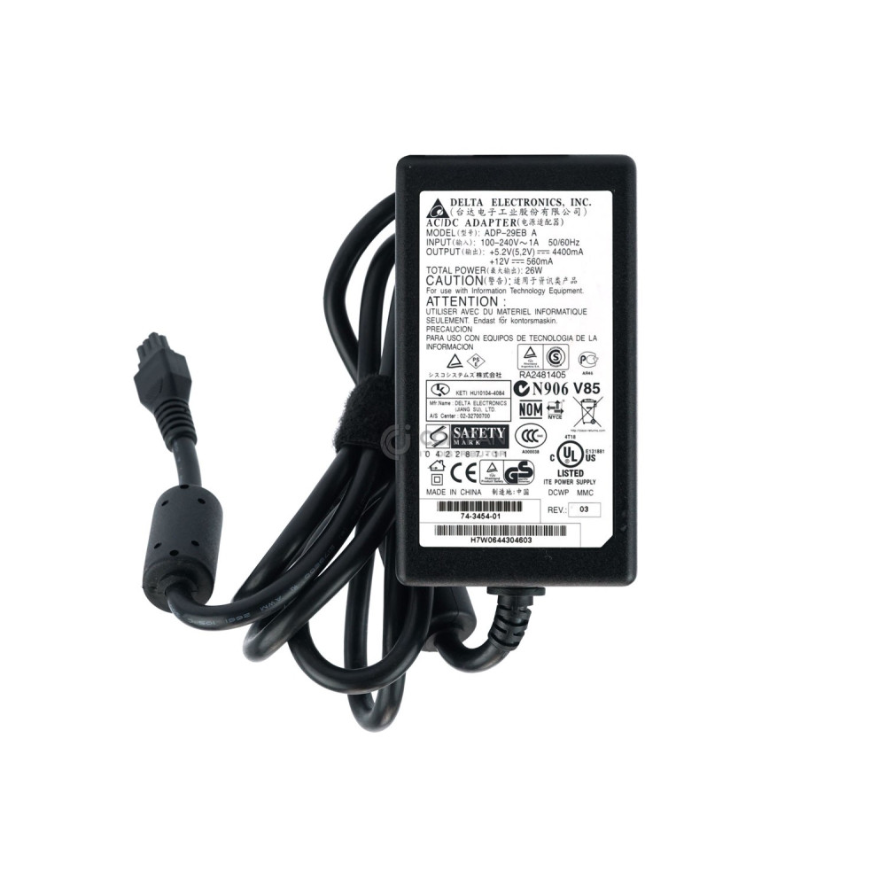 74-3454-01 CISCO 26W 6-PIN AC/DC ADAPTER FOR 850 850 SERIES